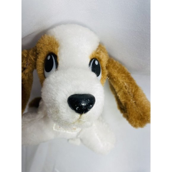 Hush Puppies Dog Stuffed Animal Vintage  Dog Small Plush Puppy With Pink Hat - Picture 7 of 12